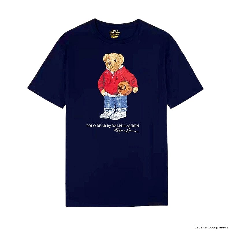 Ralph Lauren Bear Trendy Brand Royal Blue T-shirt