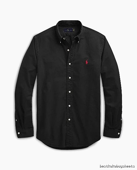 Ralph Lauren Black Button-Down Shirt Weekend Wear