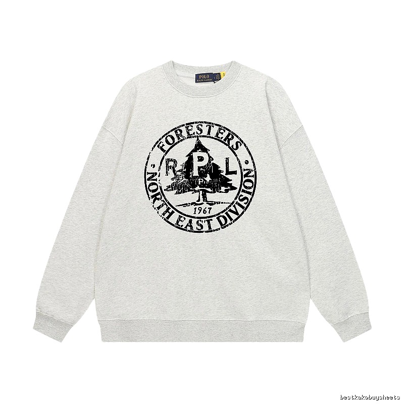 Ralph Lauren grey-toned retro-style sweatshirt