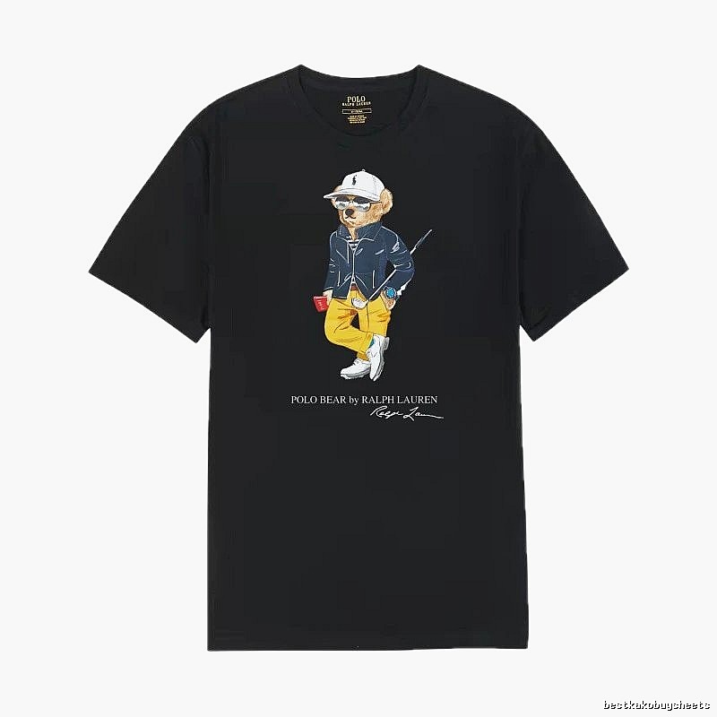 Ralph Lauren Polo Bear Trendy Cool Black T-shirt