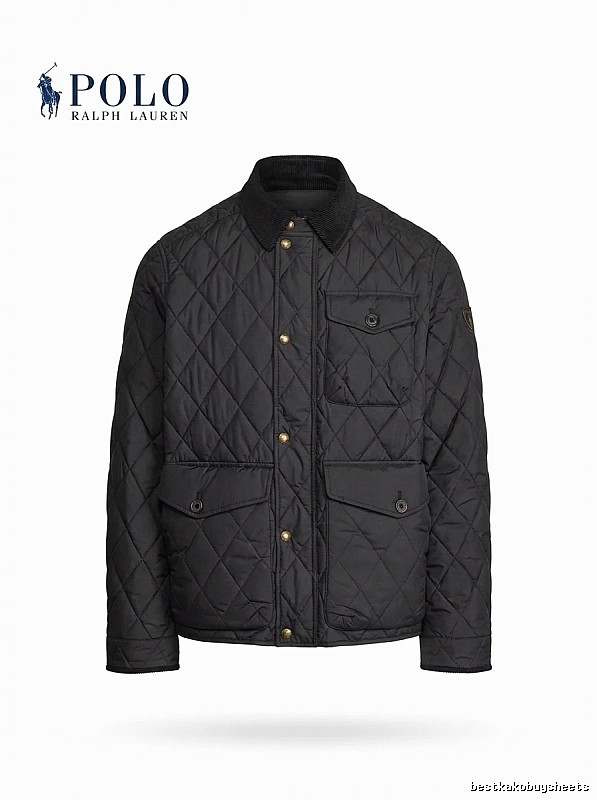 Ralph Lauren Polo Series Black Quilted Cotton Jacket