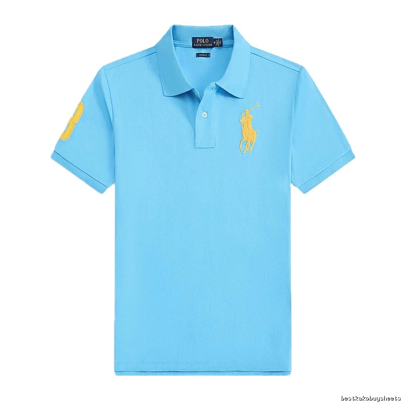 Ralph Lauren Polo series blue short-sleeved shirts