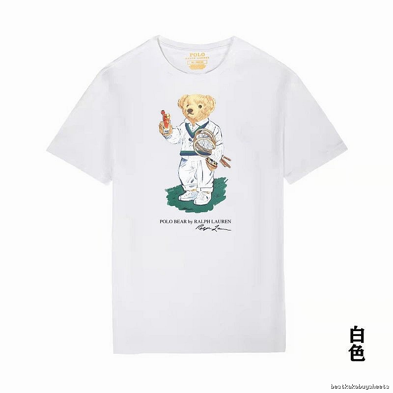 Ralph Lauren Teddy Bear Series White T-shirt