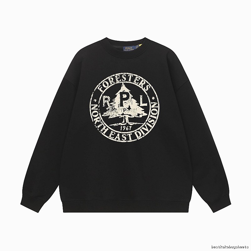 Ralph Lauren vintage-style black sweatshirt