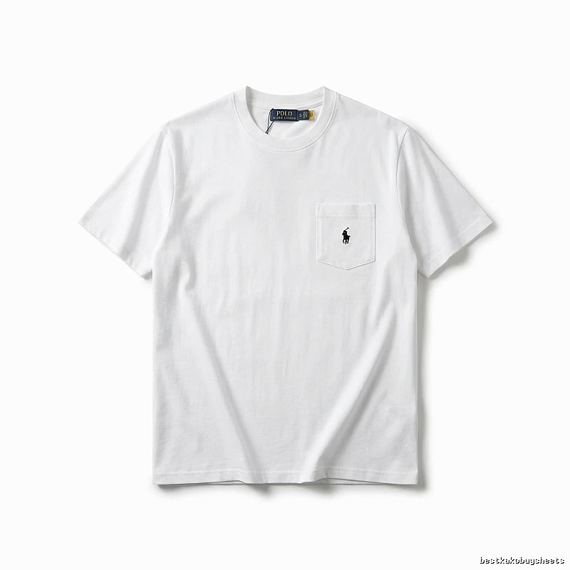 Ralph Lauren's classic and simple style white T-shirt