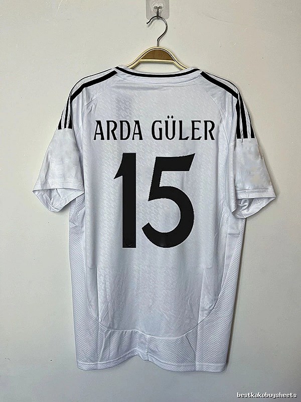 Real Madrid Relaxed Bellingham #5 soccer jersey White Real Madrid with Designer-Inspired Detail