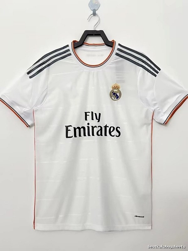 Real Madrid Summer Retro Teka soccer jersey White Retro Football with Bold Graphic
