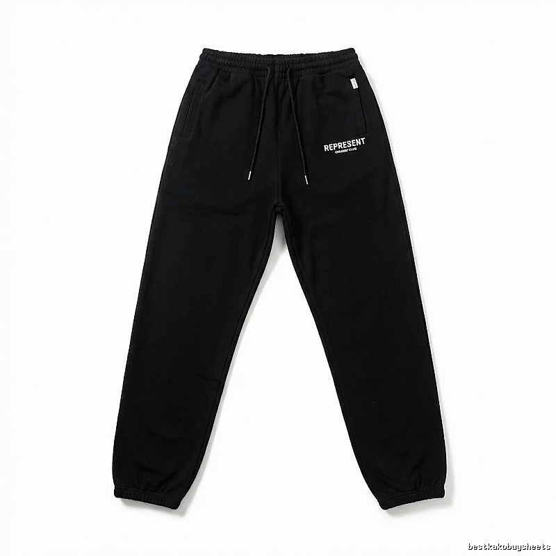 Represent Basic Style Casual Black Sweatpants