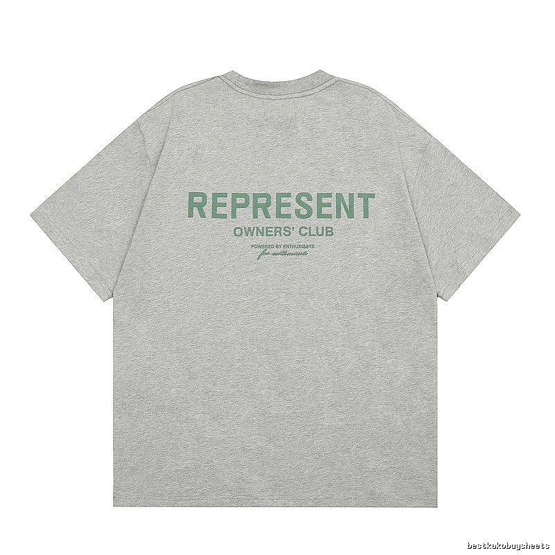 Represent Gray Style 801 Owners Club T-Shirt Casual Layering Logo