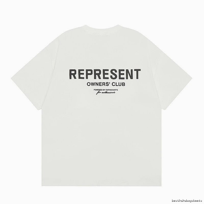 Represent White Style 801 Owners Club T-Shirt Color Pop Logo