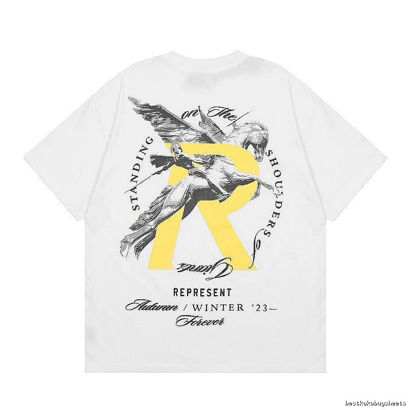 Represent White Style 857 Owners Club T-Shirt Statement Graphic Logo