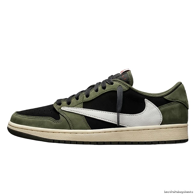 Retro-style olive green of Jordan 1
