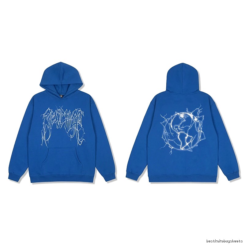 Revenge Lightning Wind Blue Hoodie
