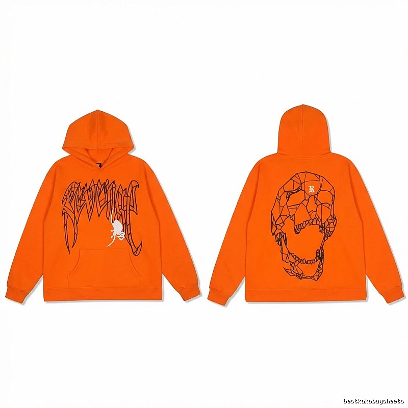 Revenge Skeleton Style Orange Hoodie