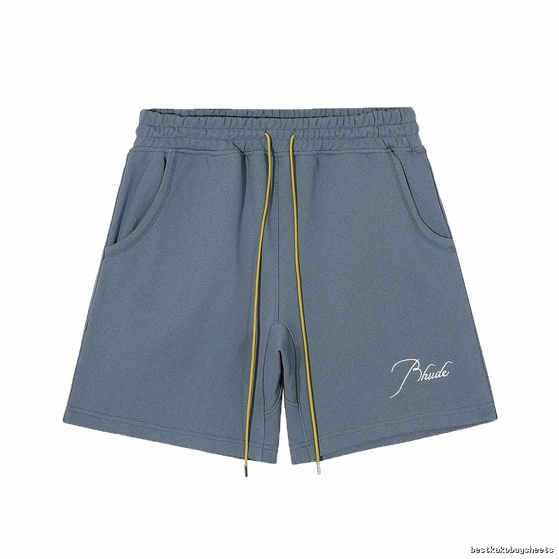 RHUDE casual style gray shorts