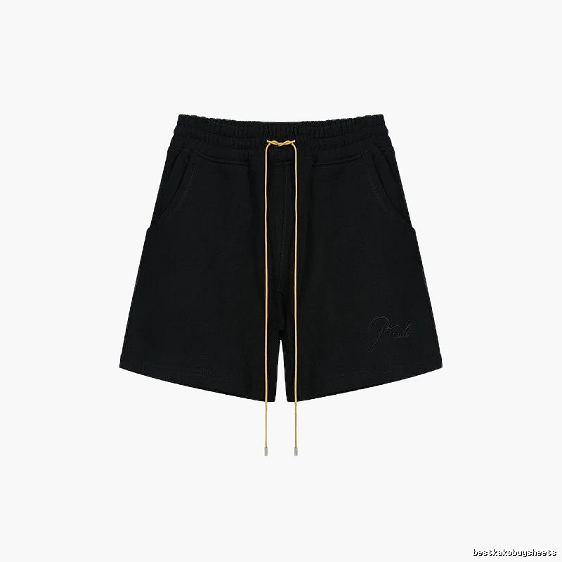 RHUDE minimalist black shorts