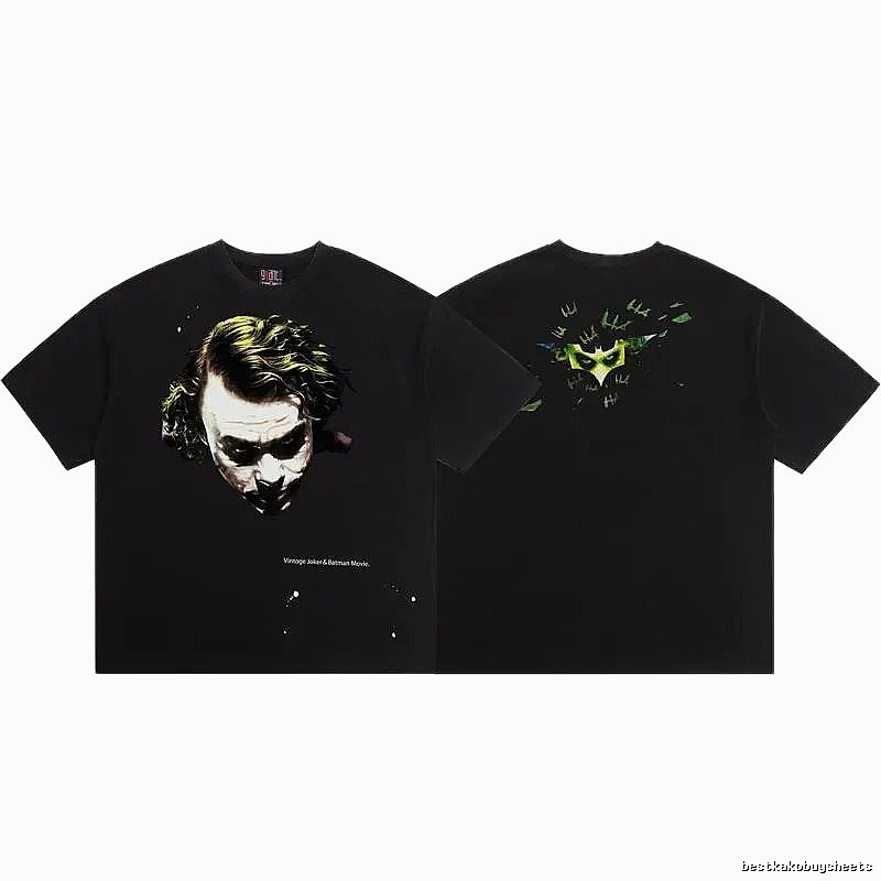 SAINT x Joker Co-branded Vintage Black T-Shirt