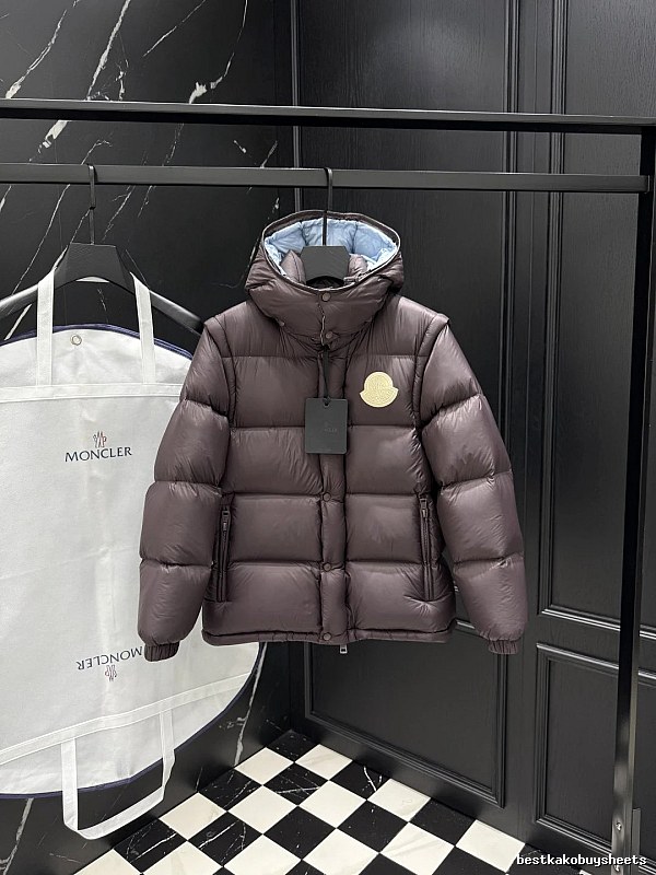 School Runs Kids Puffer Jacket by Moncler with Hooded Badge