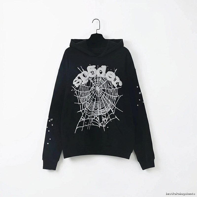 Sp5der Spider Print Black Sweatshirt
