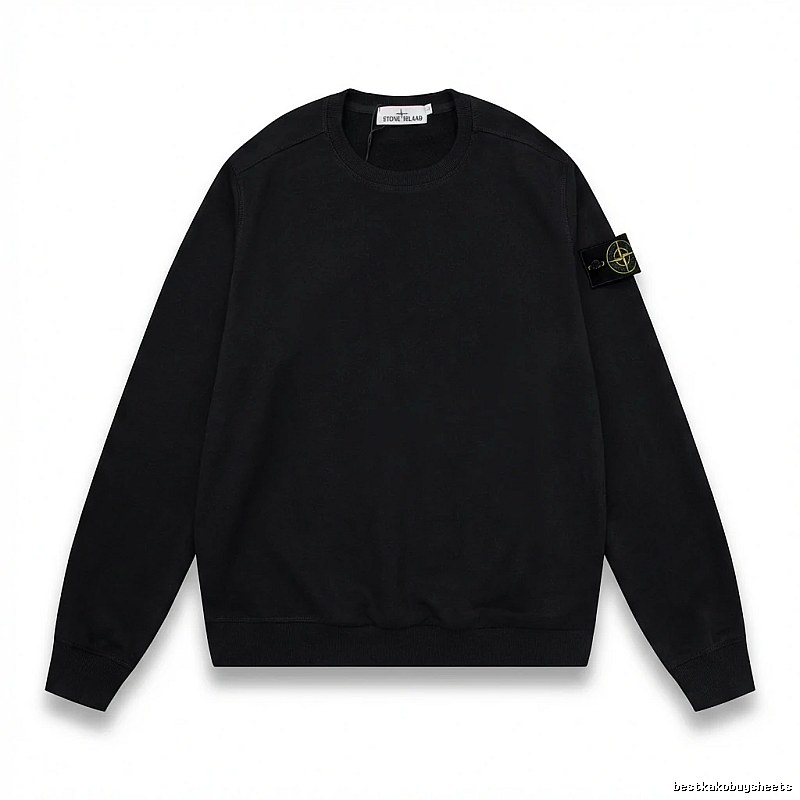 Stone Island basic black sweatshirt