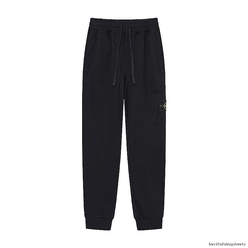 Stone Island Compass Series Street Style Black Sweatpants