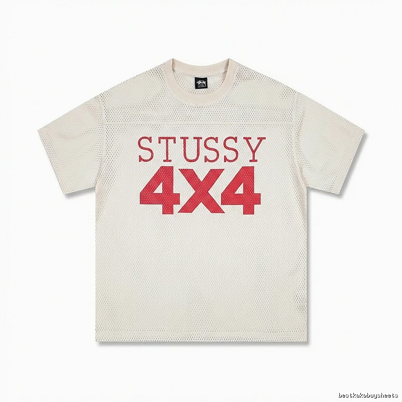 Stussy 4X4 Retro Style White T-shirt