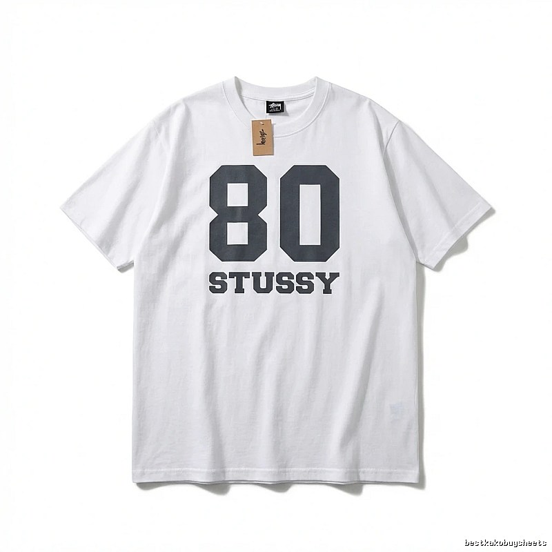 Stussy 80 Series Simple White T-shirt