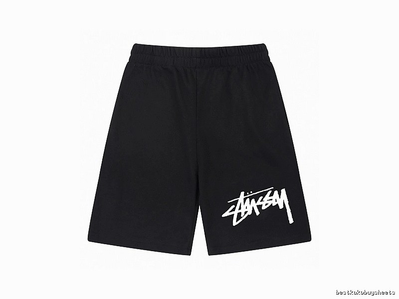 Stussy basic black shorts