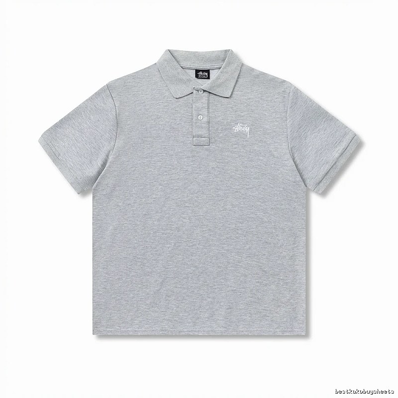 Stussy basic grey Polo shirt