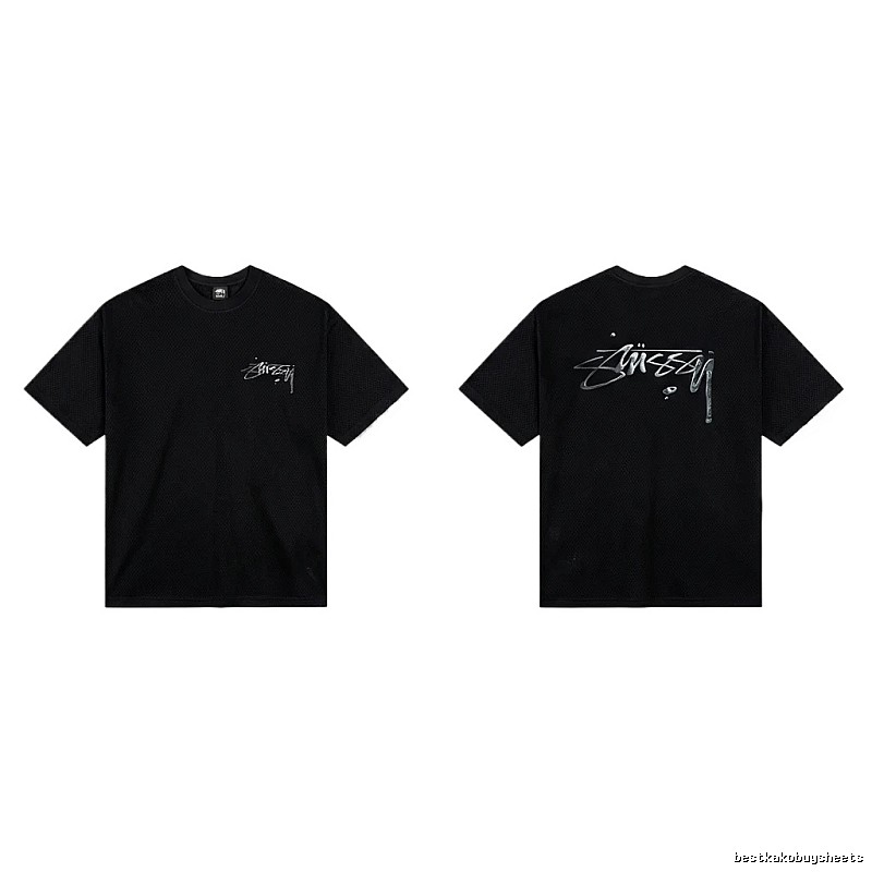 Stussy basic style minimalist black T-shirt
