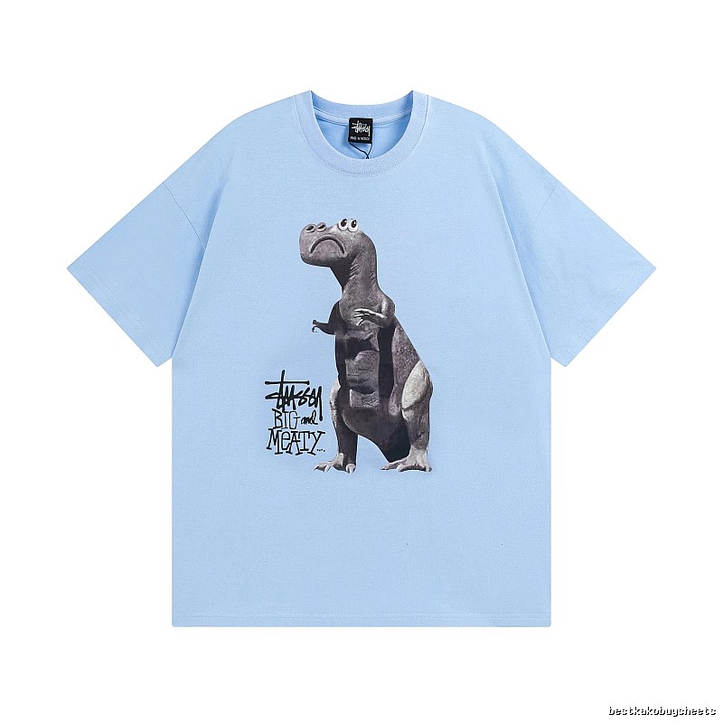 Stussy Blue Spider Graphic T-Shirt Signature Detail Logo