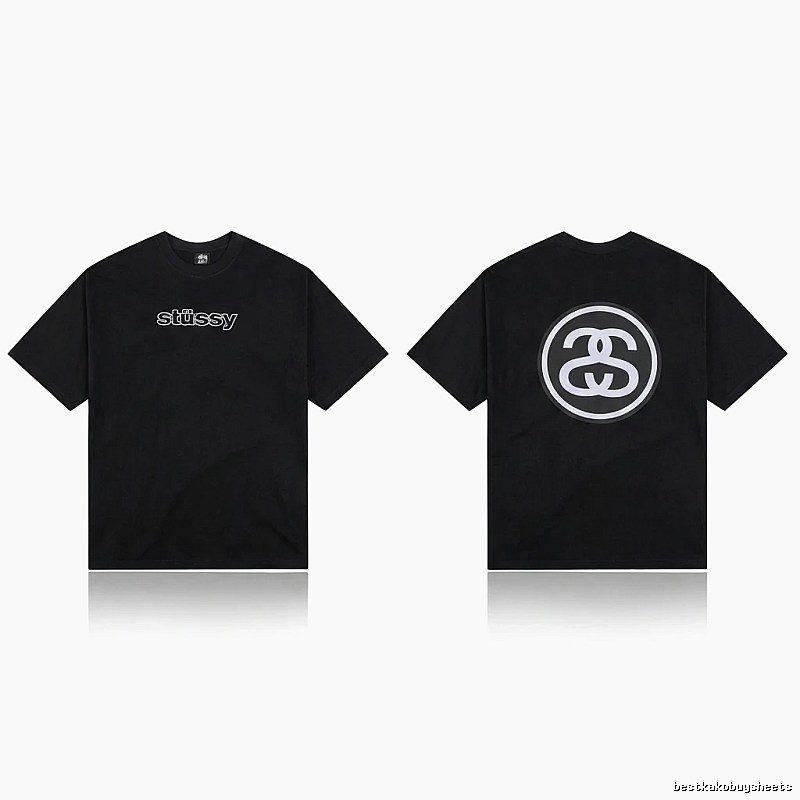Stussy classic black T-shirt