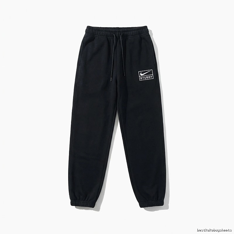 Stussy Co-branded Casual Black Sweatpants