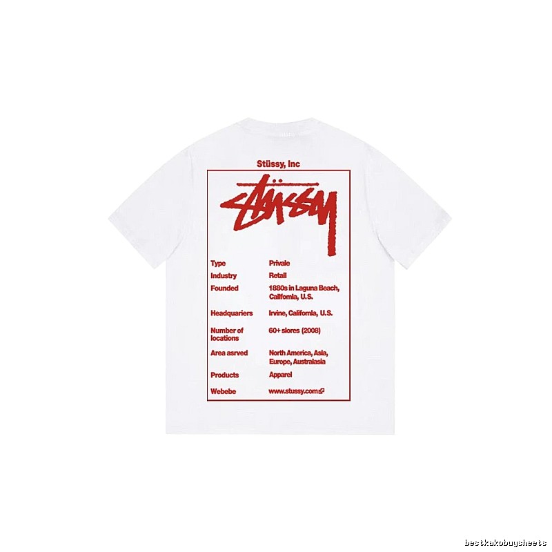Stussy Daily Graphic T-shirt Black White Stussy for City Outfits