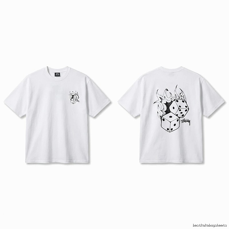 Stussy Dice Print Style White T-shirt