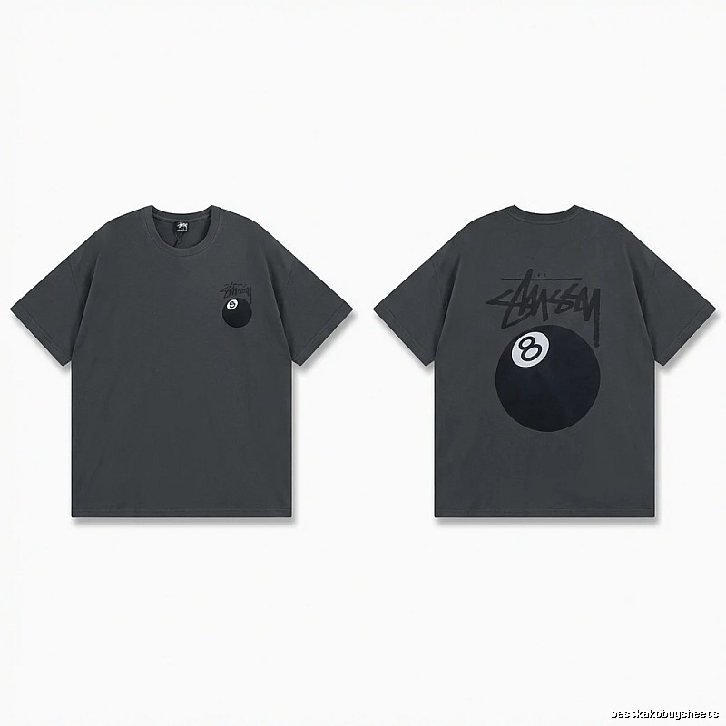 Stussy No.8 Retro Black T-shirt