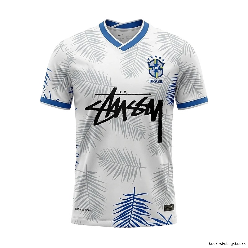 Stussy Palm Print White Shirt