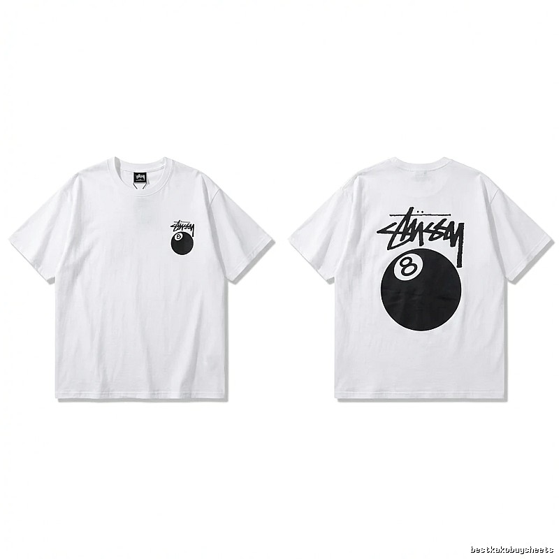 Stussy trendy style white T-shirt