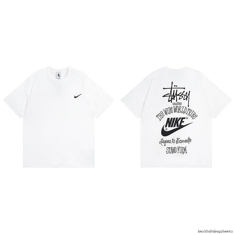 Stussy White Spider Graphic T-Shirt Poolside Style Logo