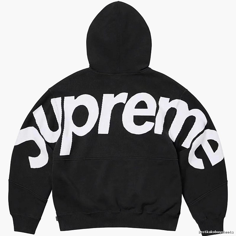 Supreme Casual Logo hoodie Gray Red Oversized for Streetwear Looks
