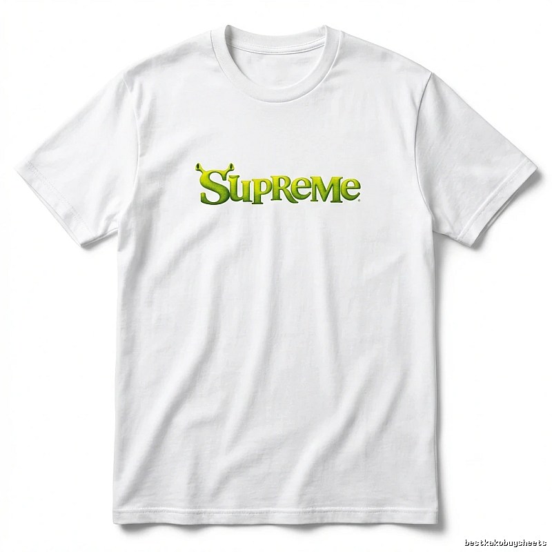 Supreme Fluorescent Green Trendy T-shirt