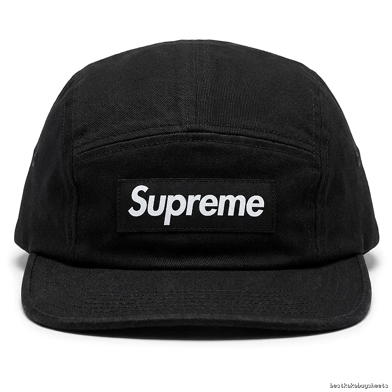 Supreme minimalist style black hat