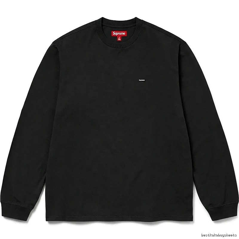 Supreme minimalist style black long-sleeved shirt