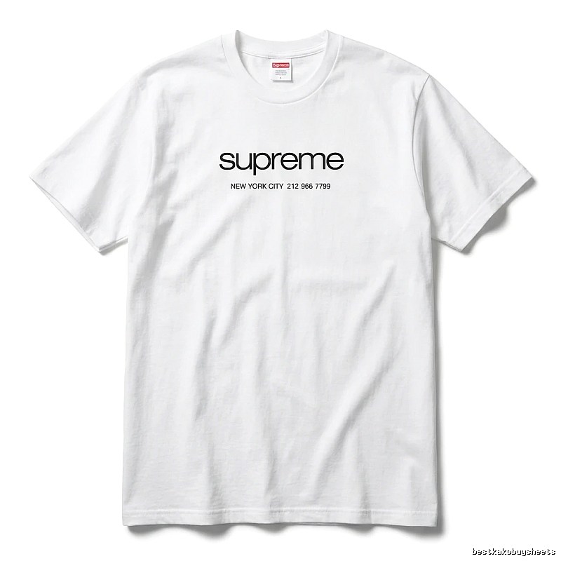 Supreme minimalist style white T-shirt