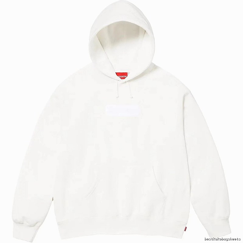 Supreme Monogram Logo hoodie Gray Red Oversized for Layered Styling