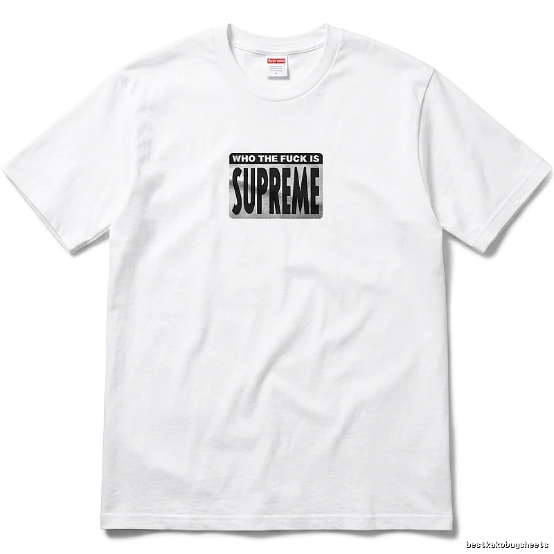 Supreme - printed trendy brand white T - shirt