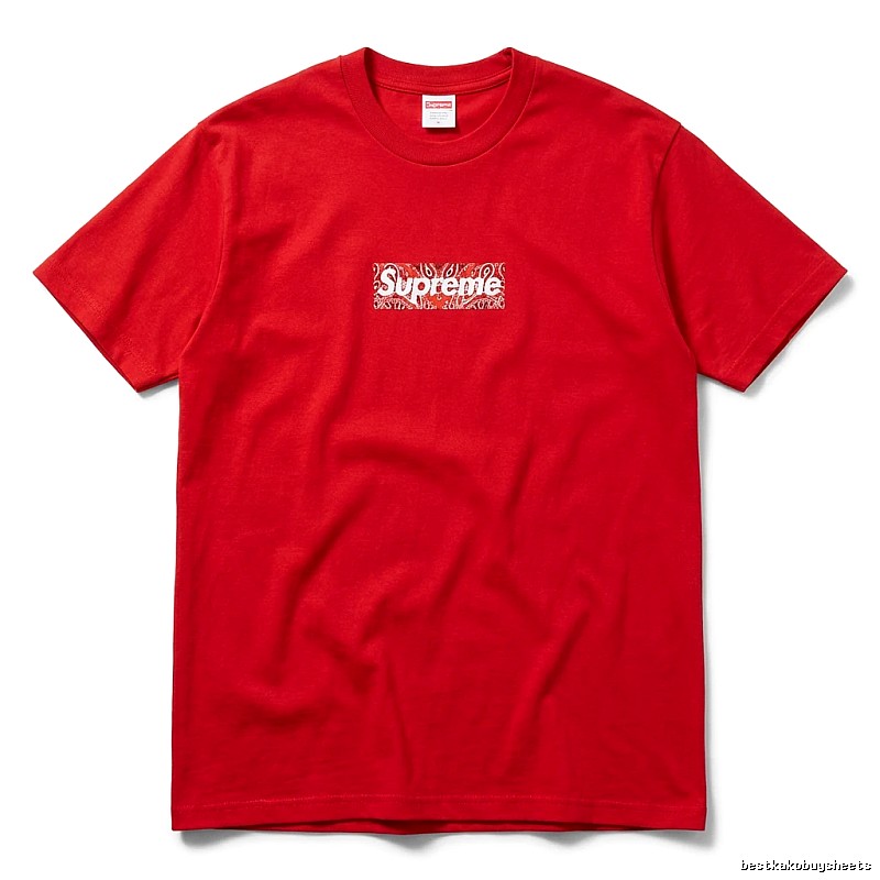 Supreme Printed Trendy Red T-shirt