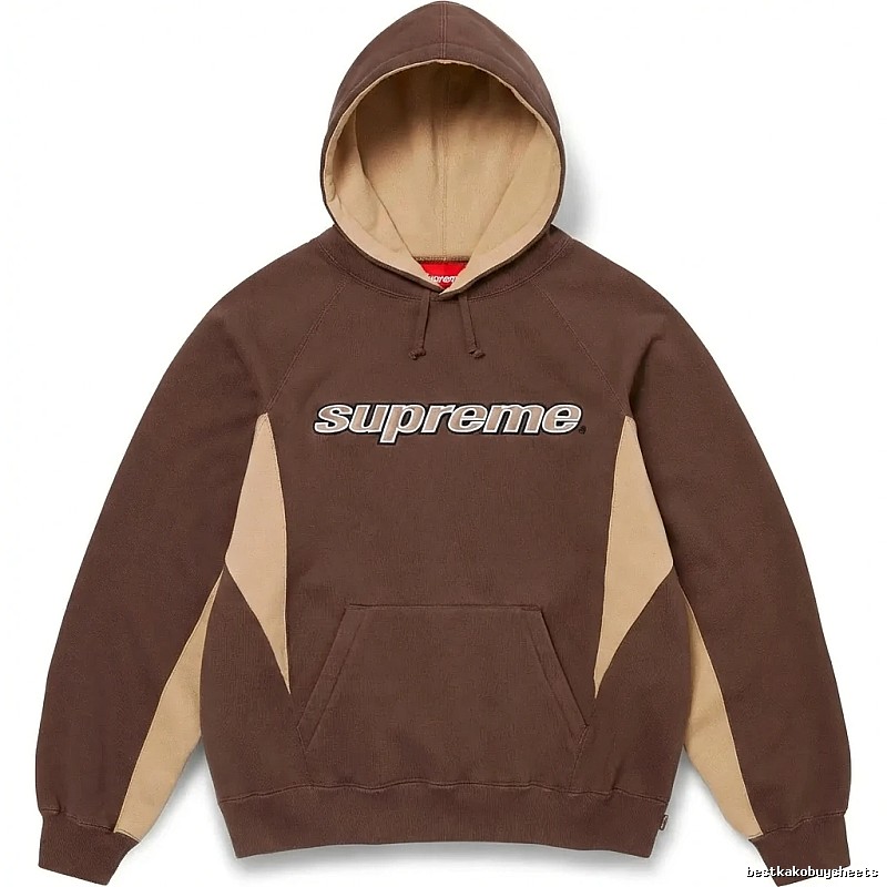 Supreme retro-style brown hoodie
