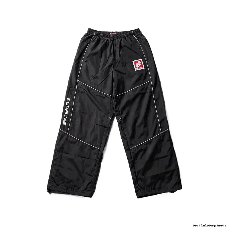 SUPREME sporty black long trousers