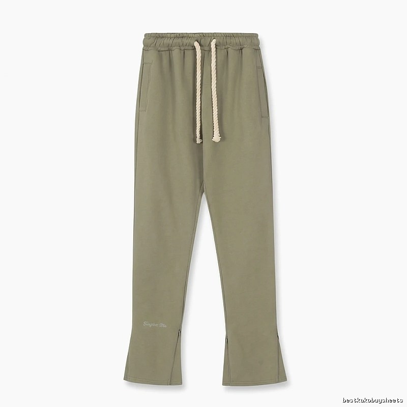 SynaWorld casual style olive green trousers